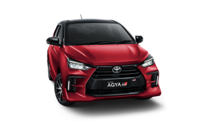 Toyota Agya tampak depan
